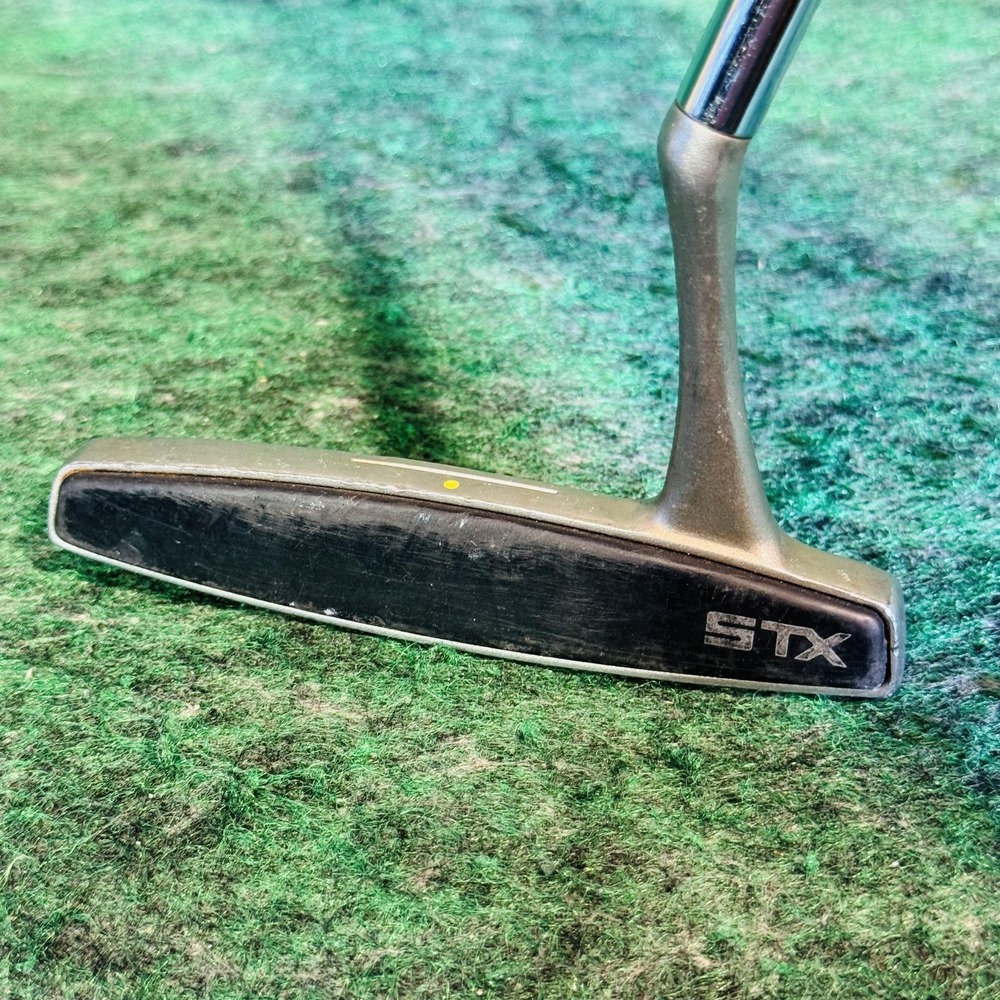 STX Blade Putter Mens RH 34.5 In Steel Shaft Stainless Silver Golf Club